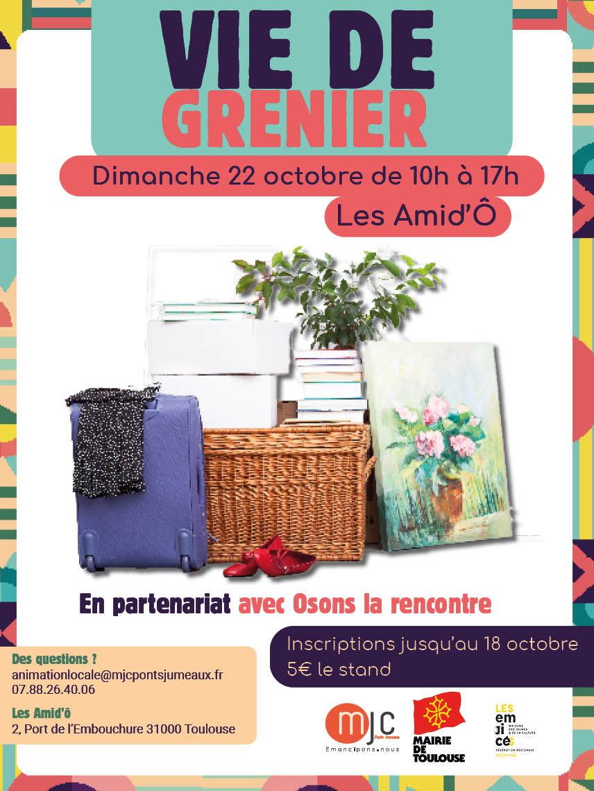 Vie De Grenier Inscription Avant Le 18 Octobre MJC Ponts Jumeaux